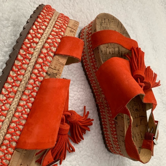 Schutz Monica Women's Shoes Nice Orange - Picture 2 of 4